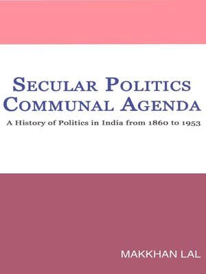 cover image of Secular Politics Communal Agenda